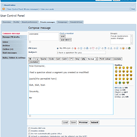 Screenshot of Forum PM