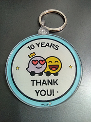 Chaveiro 10 anos / keychain 10 years