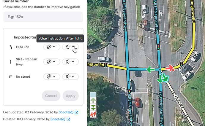 Keep left after traffic light