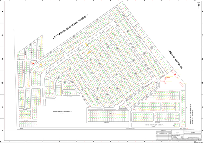Planta ruas com nomes
