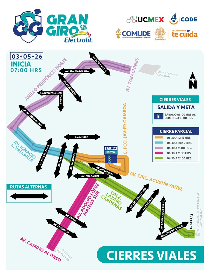 mapa de cierres