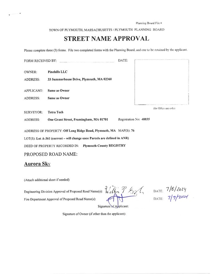Aurora Sky at The Pinehills - Fire Review Plan & Memo Approved & Signed By Engineering & Fire Departments-2024-07-09