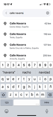 Búsqueda en app móvil