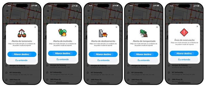 Novos alertas de resposta a crises