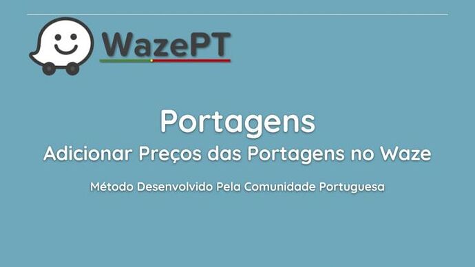 Adicionar Preços de Portagens no Waze