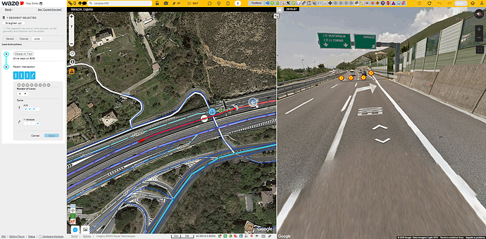 Esempio: autostrada a 3 corsie + 1 di uscita (parallela)