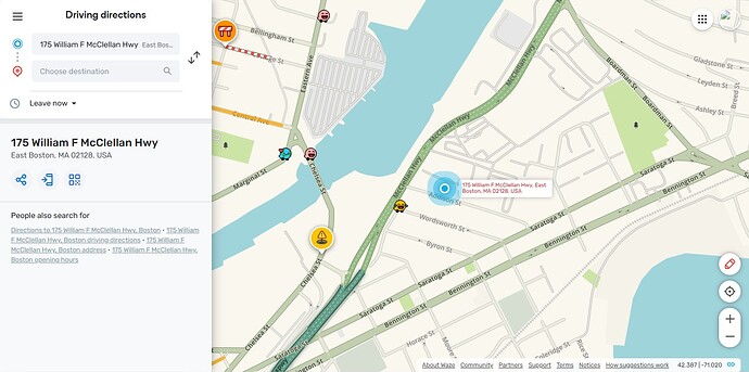 BNL Location on Waze