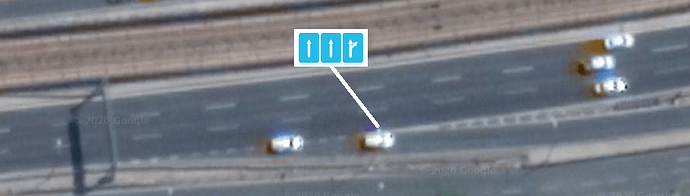 El carril de salida no alcanza el ancho completo hasta el punto de bifurcación entre el carril y la rampa; mapear incluyendo la salida en la pista derecha.