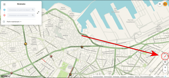Icône redirection vers l'éditeur WME