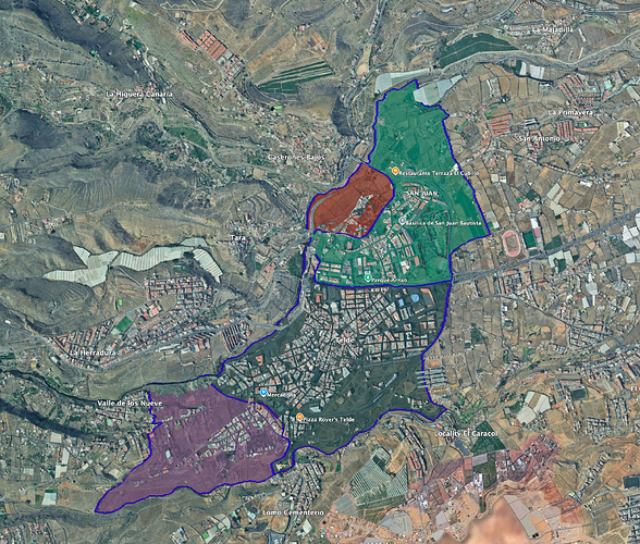 Municipio de Telde y sus núcleos