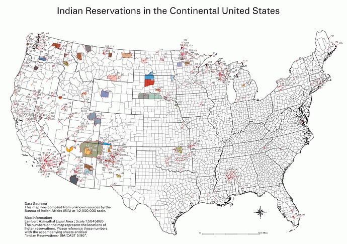 USA Indian Reservations
