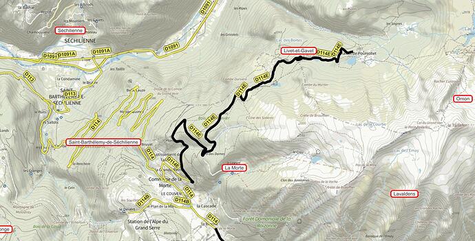 RD114E route du poursollet