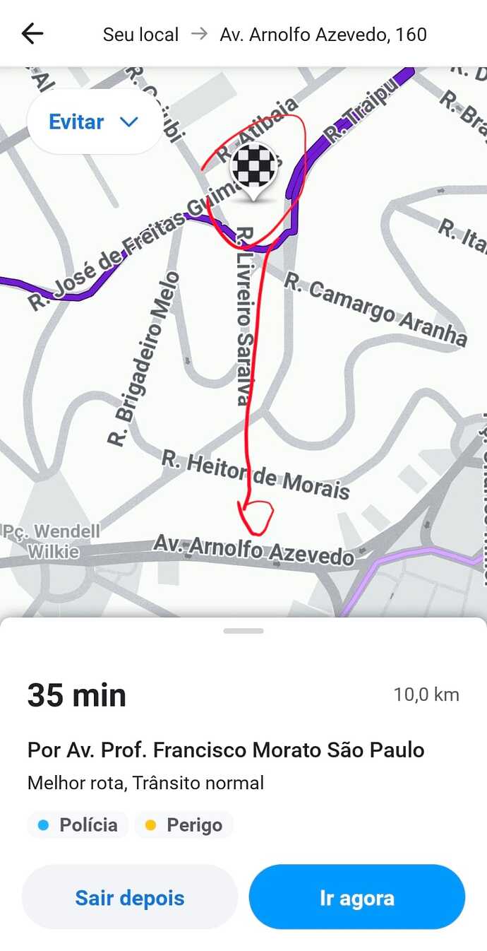 endereco errado av Arnolfo de Azevedo 160 São Paulo SP