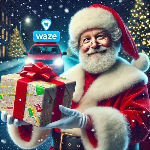 Presente de Natal Waze