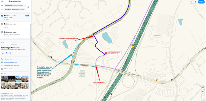 Echo Ridge Direction issues