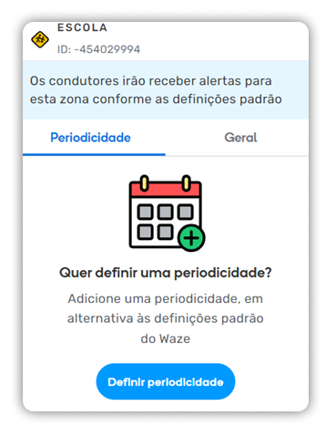 Escola - Priodicidade do Alerta