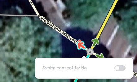Impossibile modificare svolta