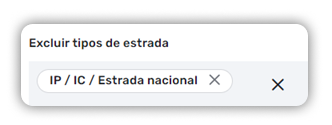 Zona de escola - Excecao estrada