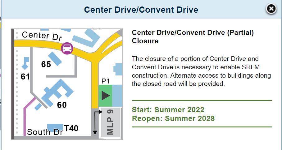 Center Drive Summer Closure.JPG