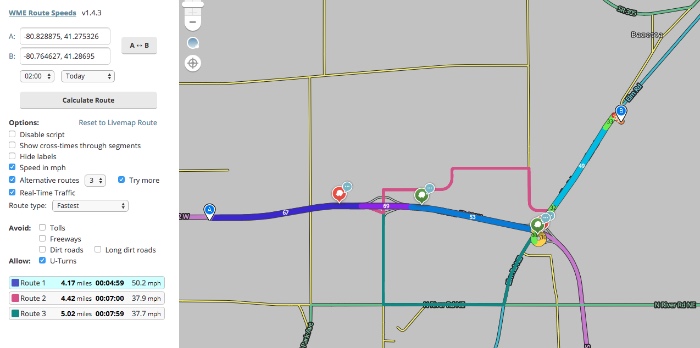 82 to 5 detour Route Speeds Try More.jpg