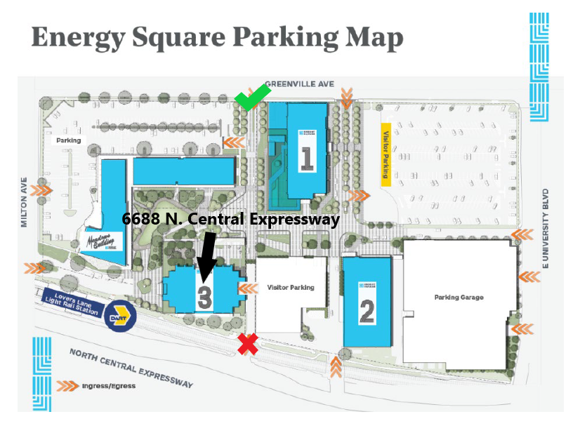 Directions to Address 6688 N. Central Expressway, Dallas, TX 75206