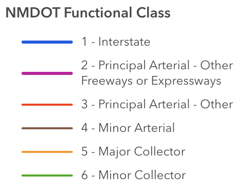 NMDOT Functional Class